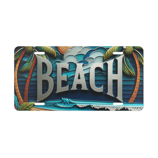 Make a Beach Statement with Your Ride, Plate