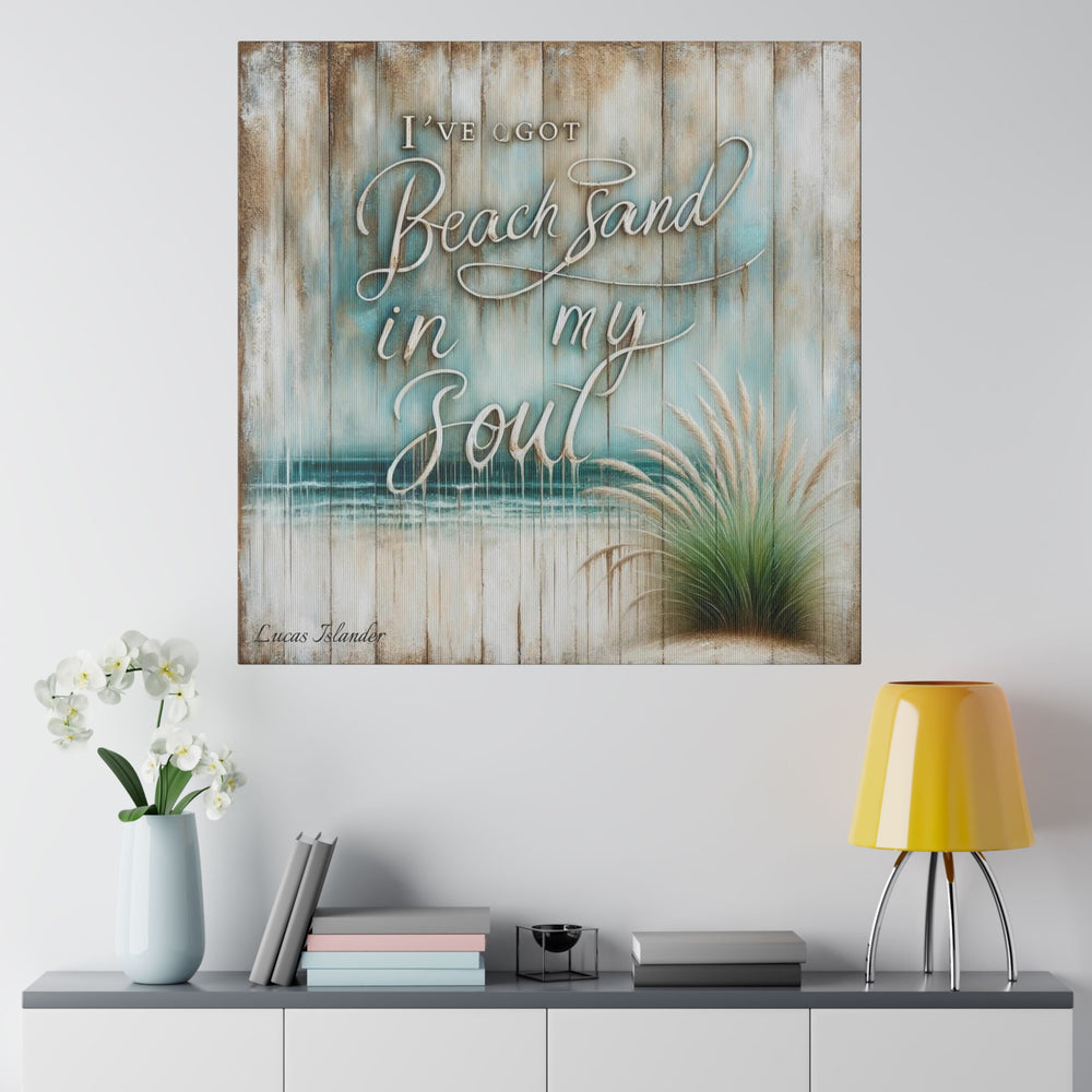 Embrace Coastal Soulfulness with Lucas Islander's Canvas Art  Canvas, Stretched, 0.75"