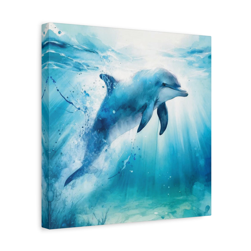 Captivating Dolphin Canvas by Lucas Islander Canvas, Stretched, 1.25"
