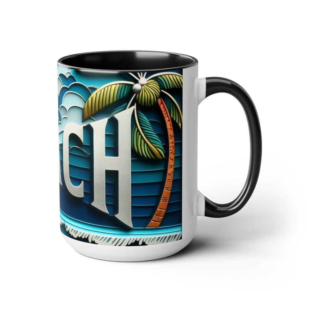 Captivating Beach Coffee Mugs for Every Morning-Tone Coffee Mugs, 15oz