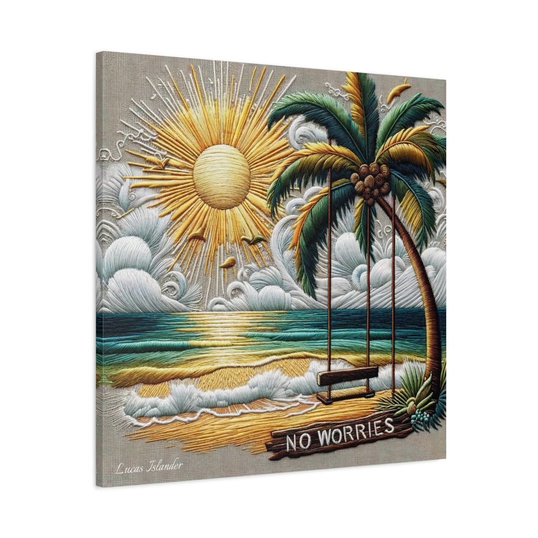 Elevate your space with a daily dose of beach life bliss with our captivating canvas print by Lucas Islander.  Canvas, Stretched, 1.25"