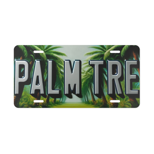 Unleash Your Island Spirit: Custom Palm Tree Vanity Plate