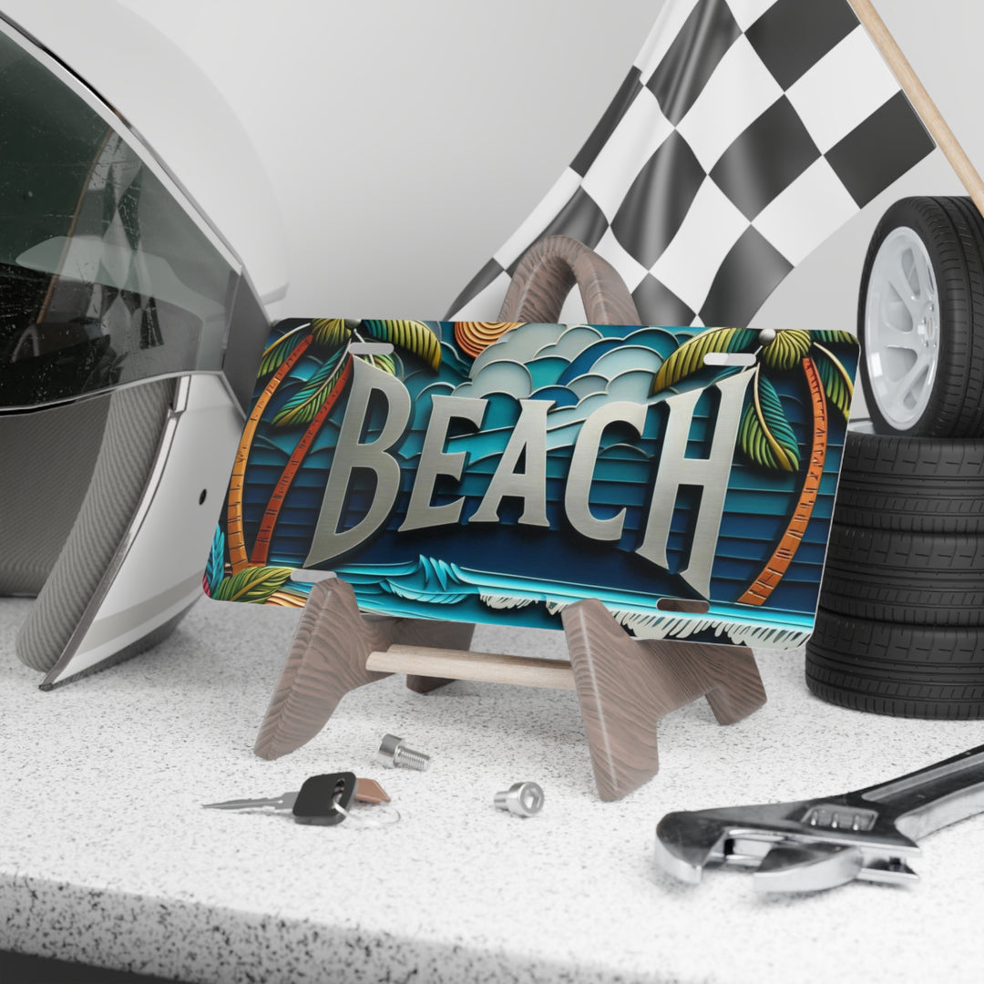 Make a Beach Statement with Your Ride, Plate