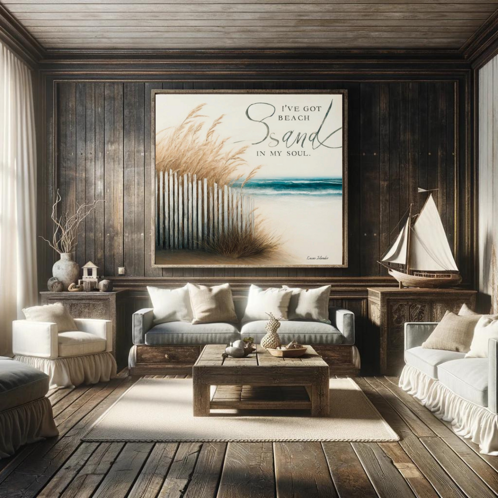 Bring Coastal Bliss Home with "I've Got Beach Sand In My Soul" Matte Canvas, Stretched, 0.75"