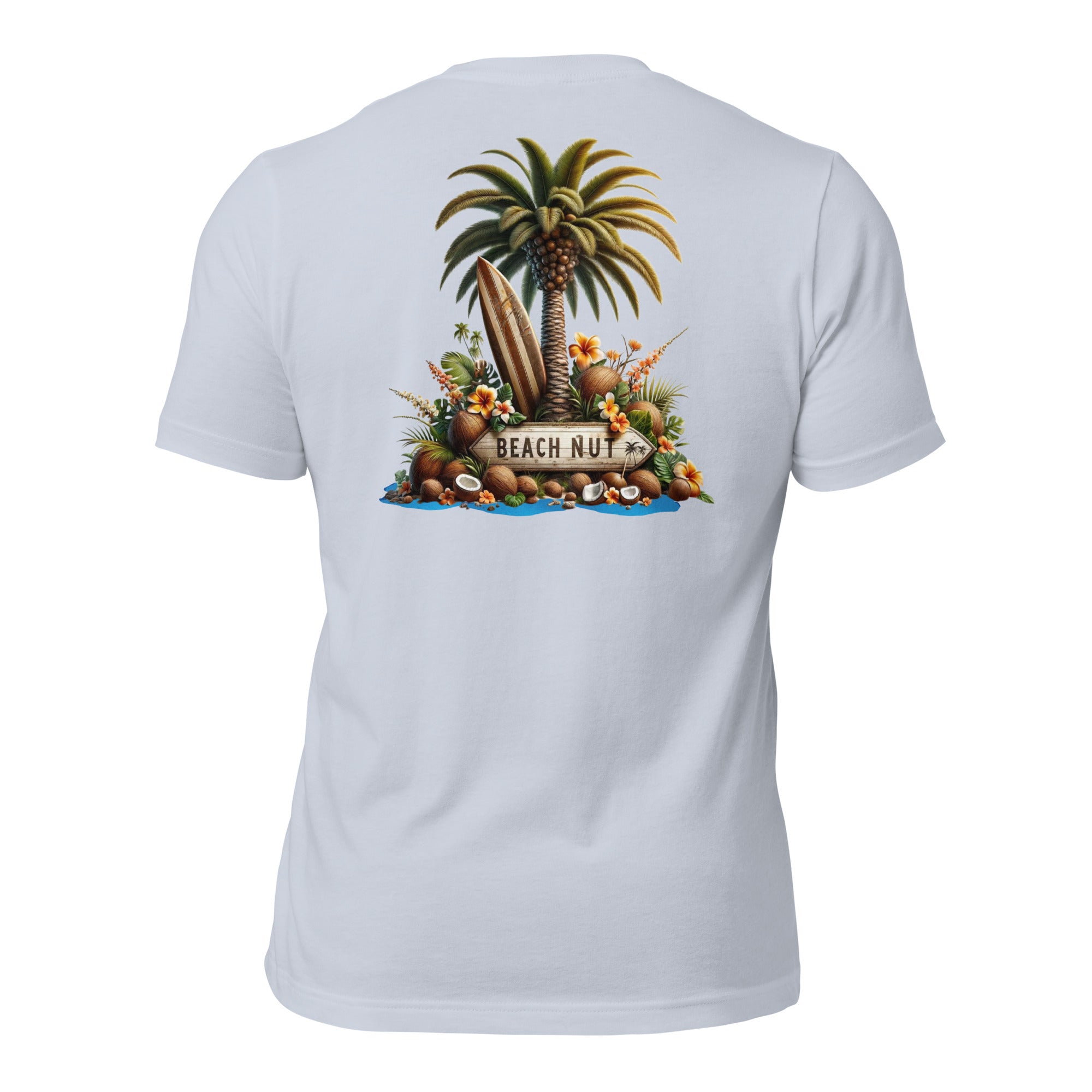 Carefree Spirit of the Tropics With Our Beach Nut T-Shirt by Lucas Islander.