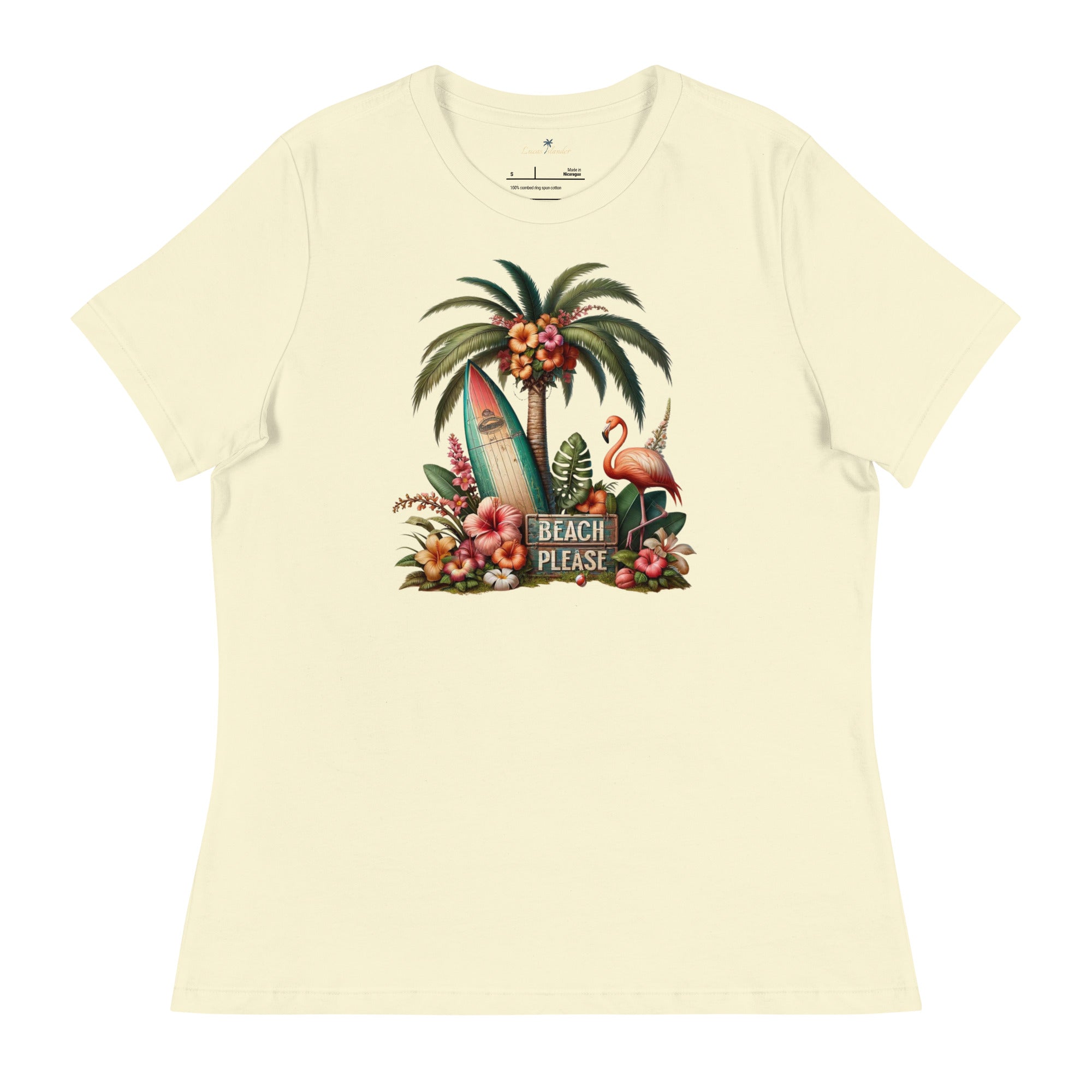 Experience Ultimate Comfort with Our Beach Please Women's T-Shirt