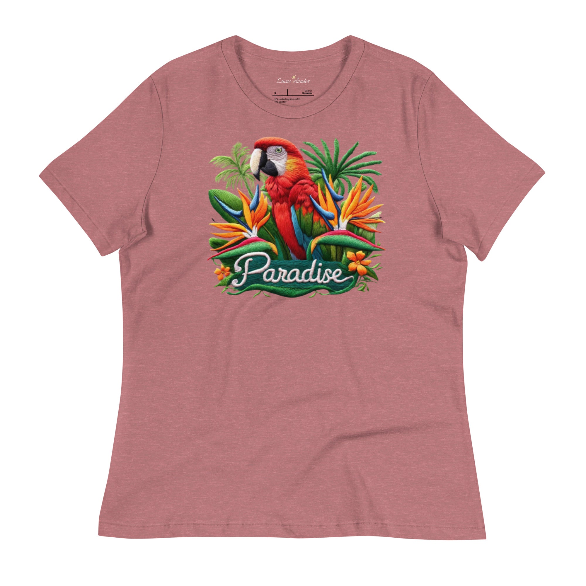 Dive into the vibrant world of island fashion with our Parrot T-shirt by Lusas Islander Relaxed T-Shirt