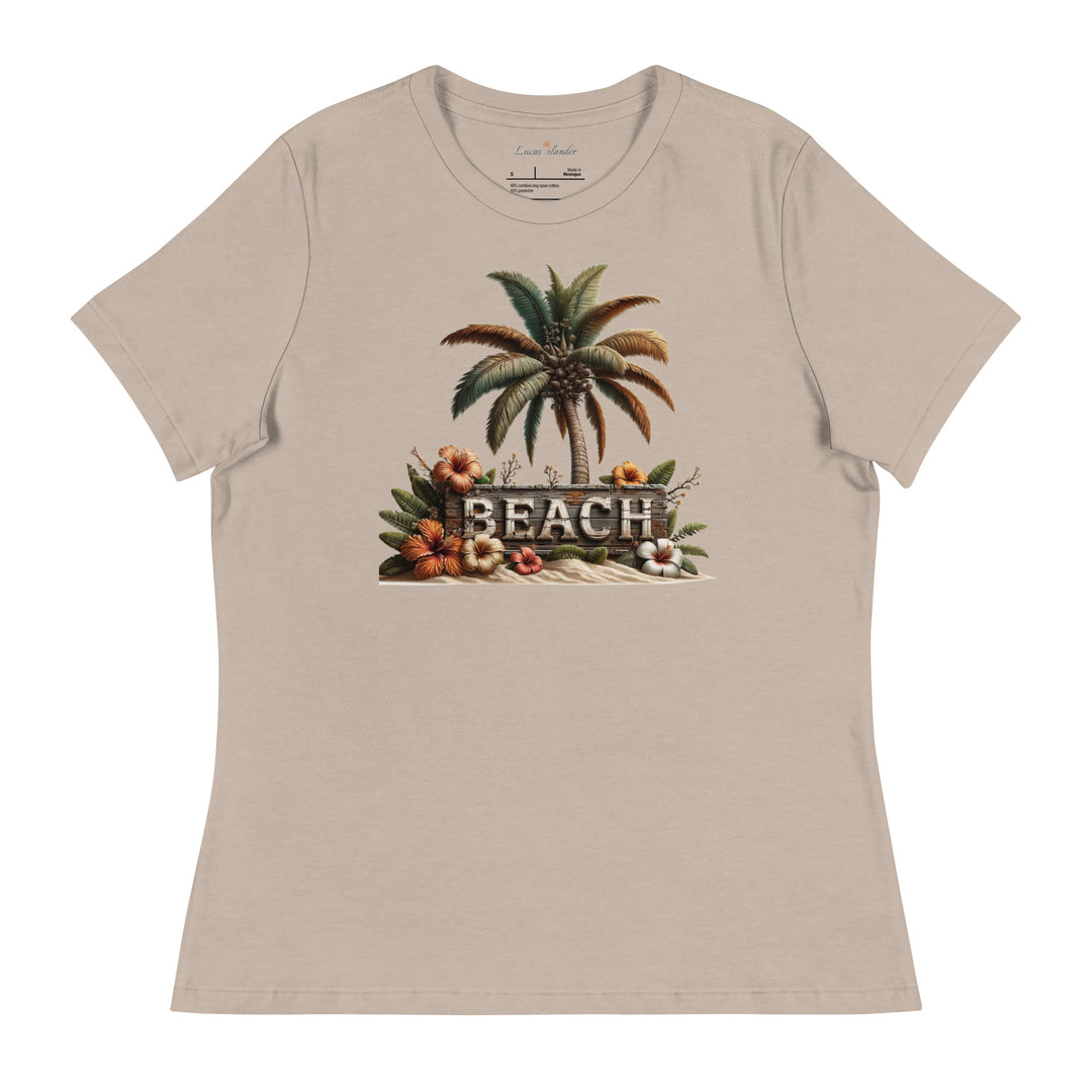 Experience Luxury Comfort with Beach Palm Women's T-shirt