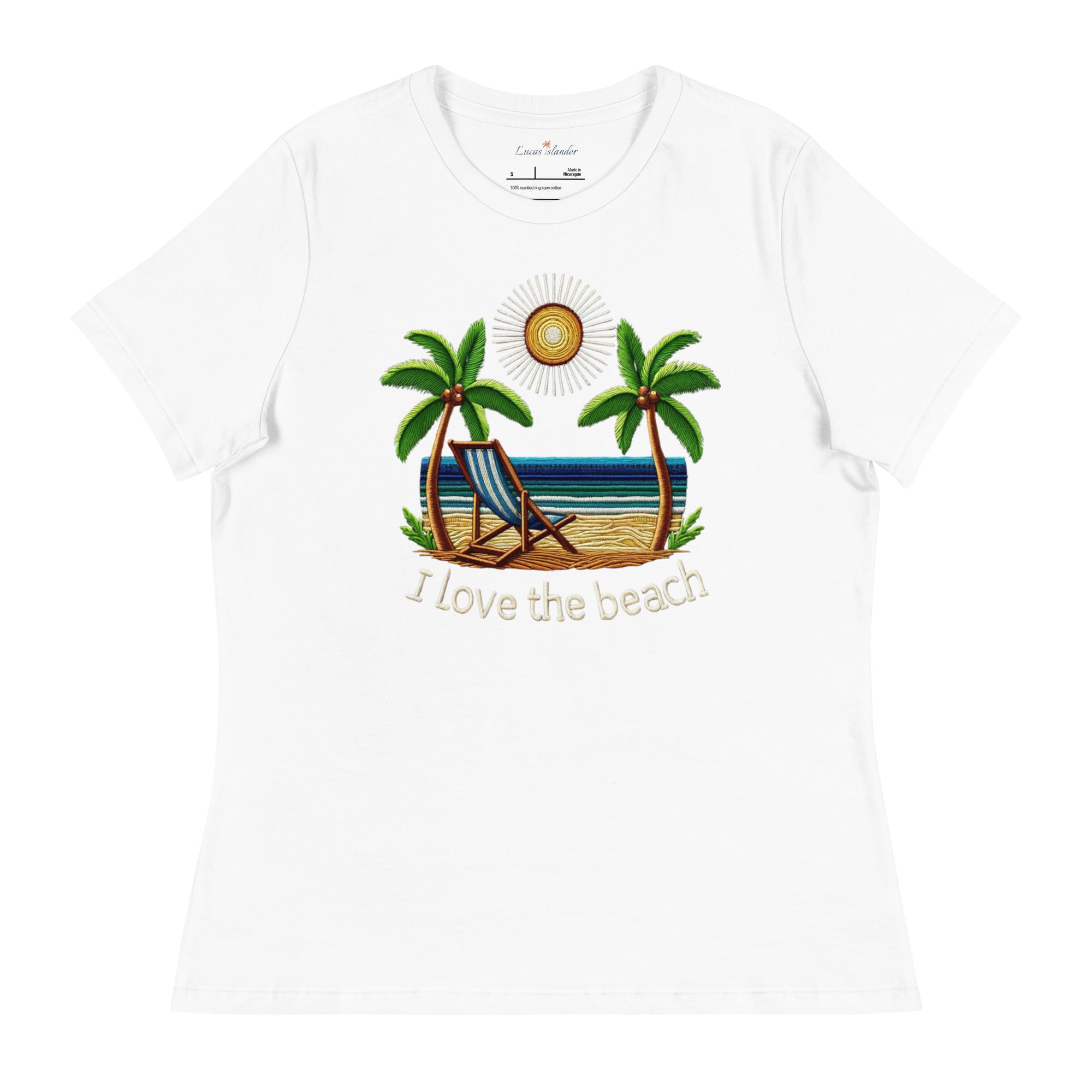 Discover the Softest Women's T-shirt: I Love the Beach | Lucas Islander